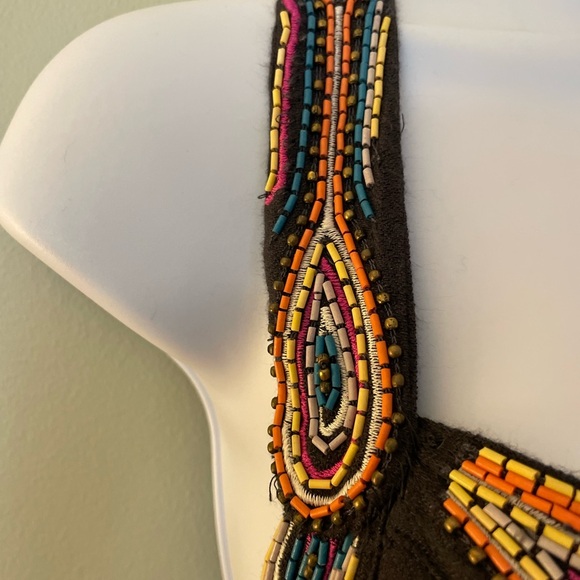 French Connection Beaded Halter-Style Top. Size 4 - Picture 10 of 15